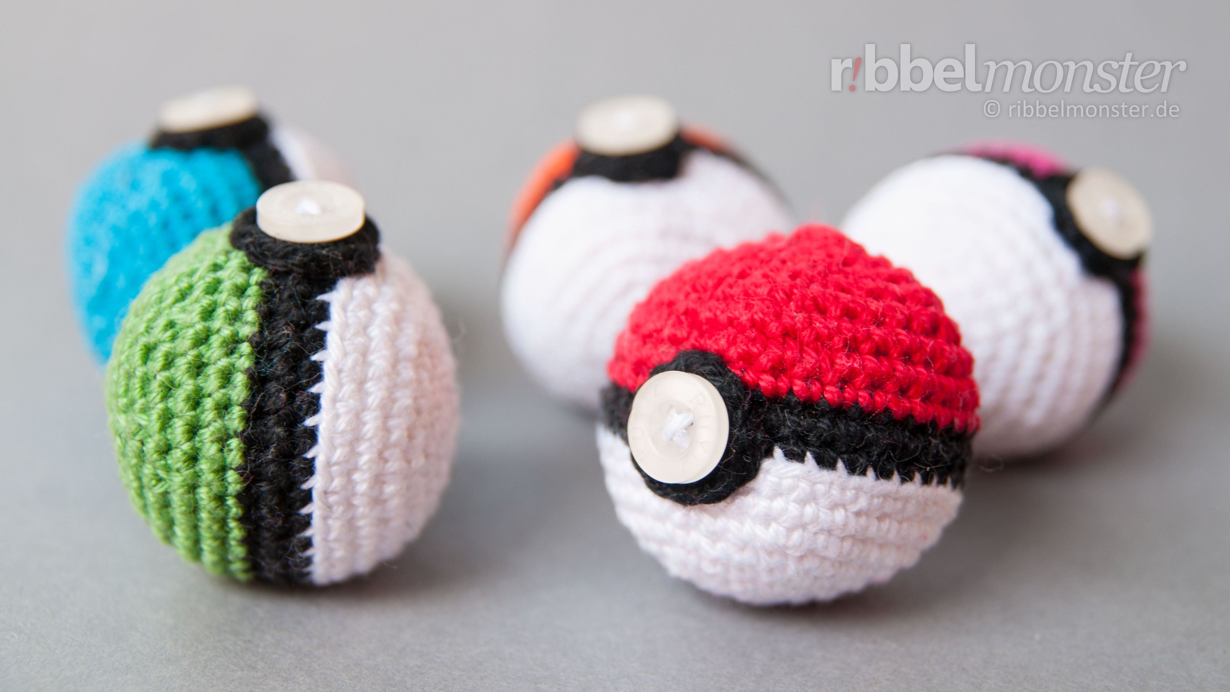 Amigurumi Crochet Poké Ball Pokémon Ball