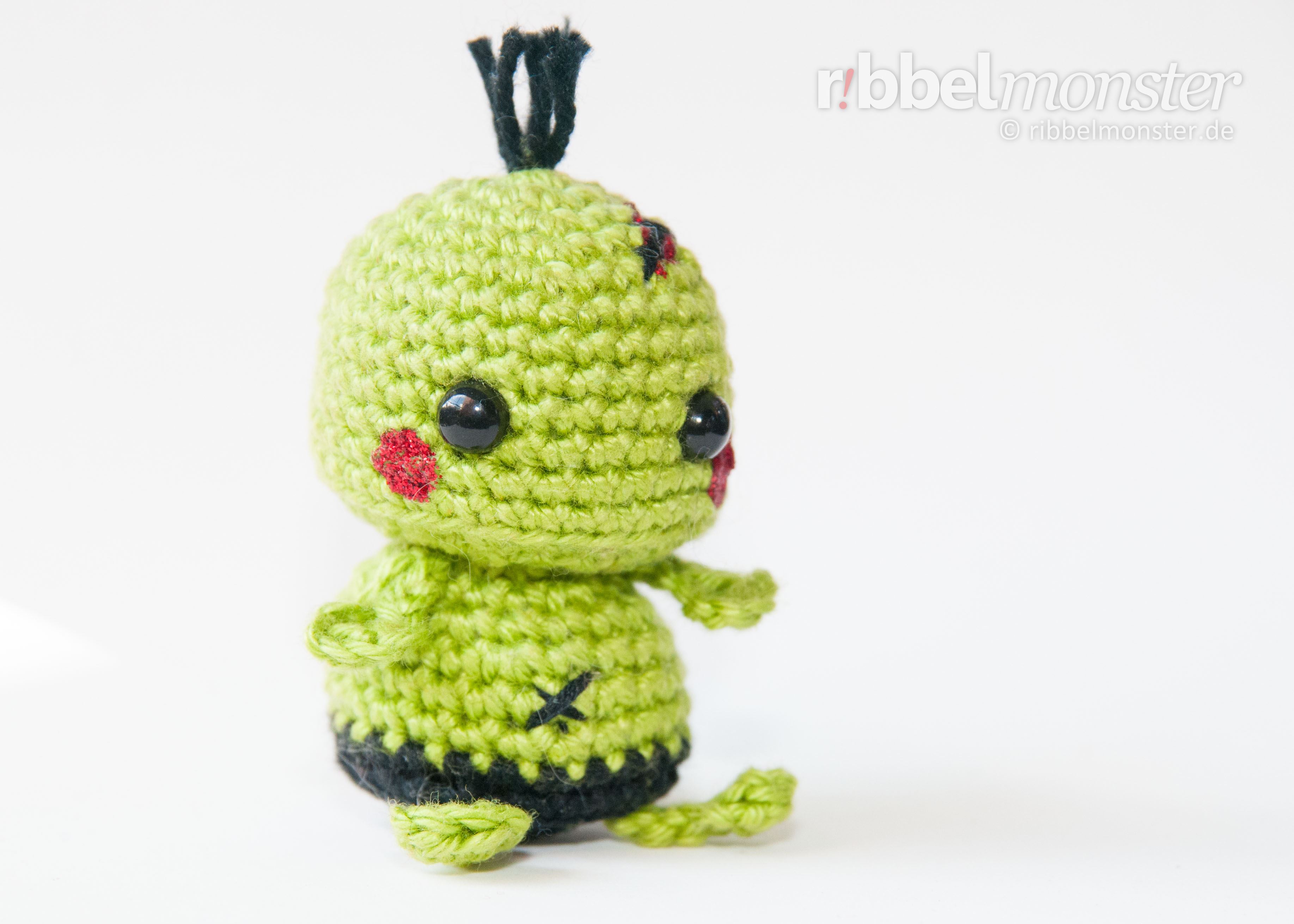 Amigurumi - Minimee Crochet Zombie - Ouk - crochet pattern - free pattern