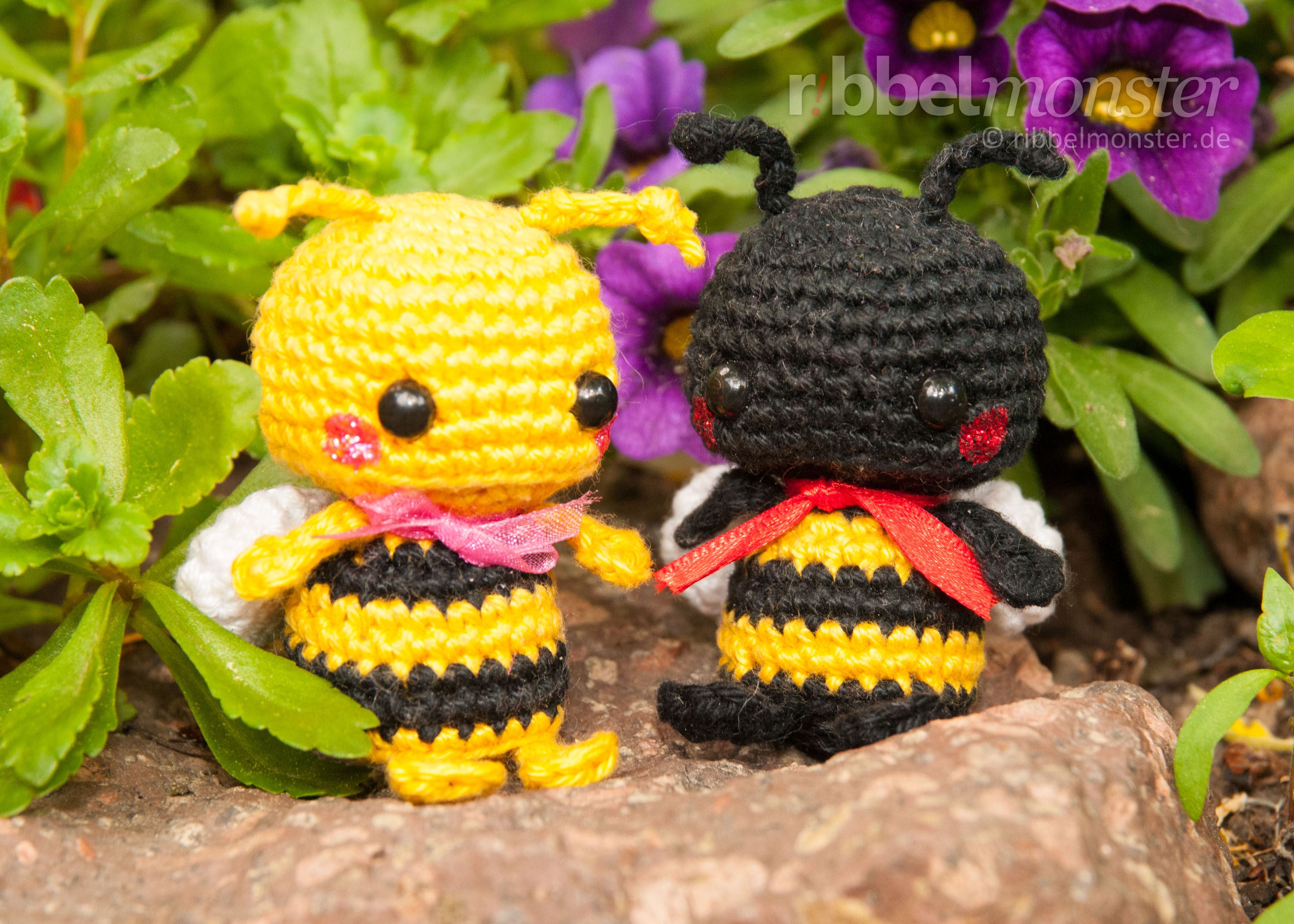 Amigurumi - Minimee Biene und Hummel häkeln - pattern - crochet pattern
