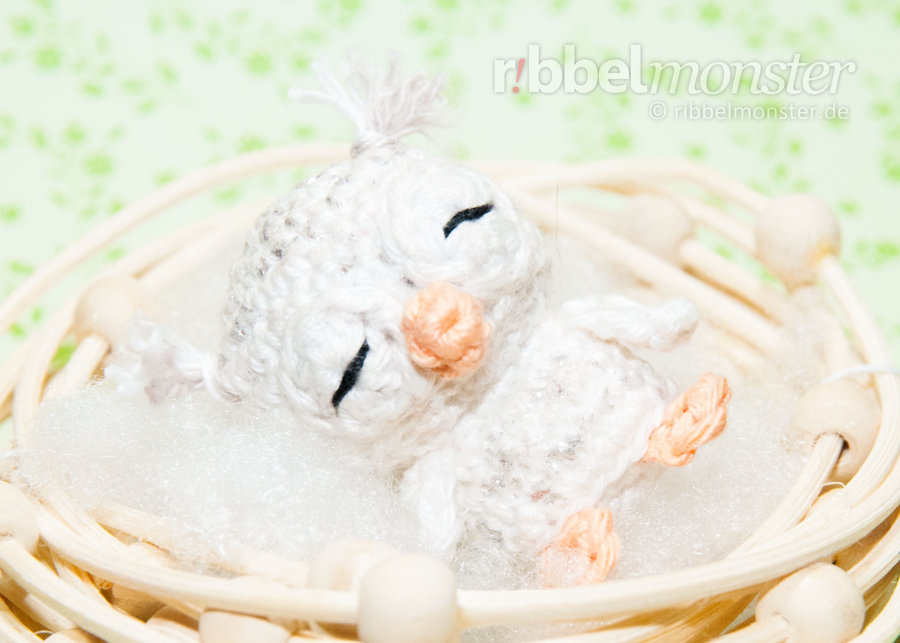 Amigurumi - Minimee Crochet Baby Snow Owl - Dana - pattern - crochet pattern