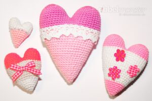 Amigurumi - Tilda Herzen häkeln - Anleitung - kostenlose Häkelanleitung