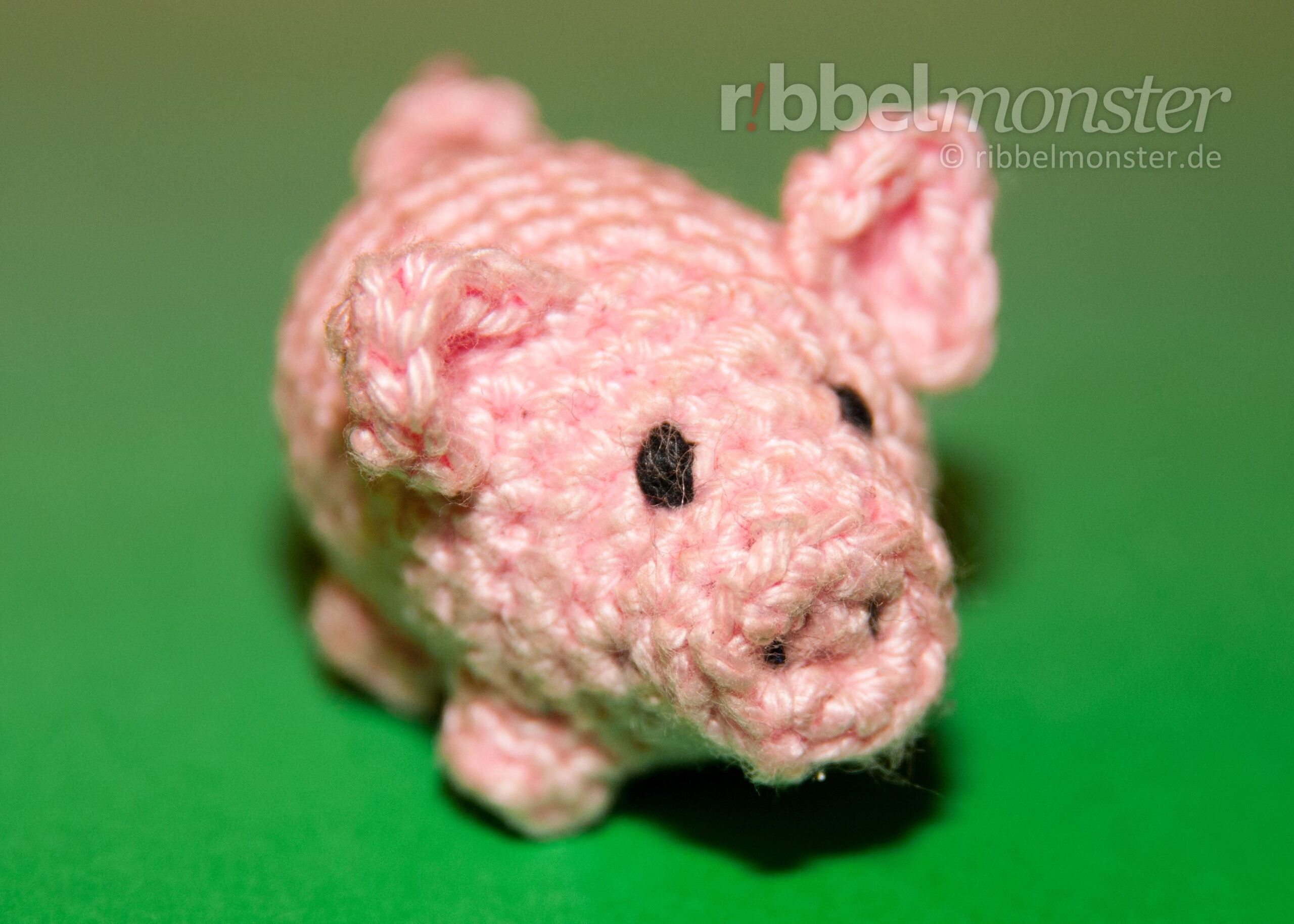 Amigurumi - kleines Schwein häkeln - Anleitung - Glücksschwein