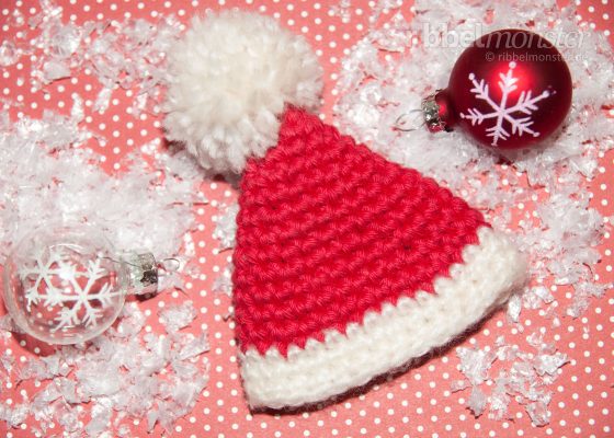 Eierwärmer “Weihnachtsmann Mütze” häkeln