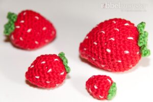 Amigurumi Erdbeeren häkeln - Anleitung - Häkelanleitung