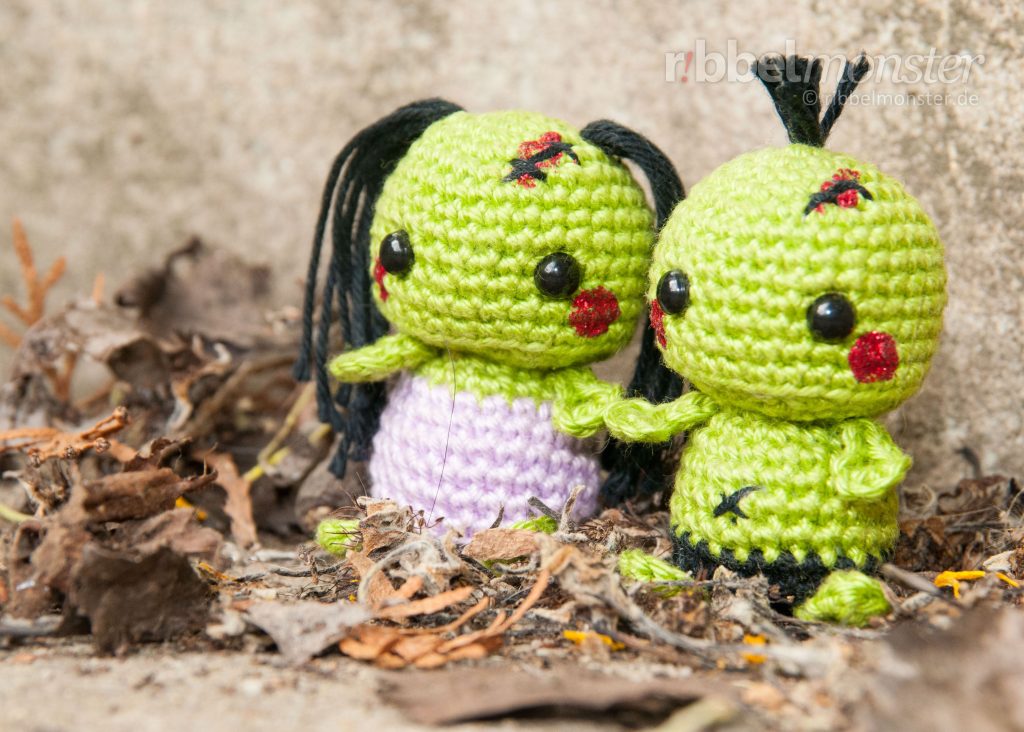 Pattern - Amigurumi - Crochet Minimee Zombies - Free Crochet Pattern