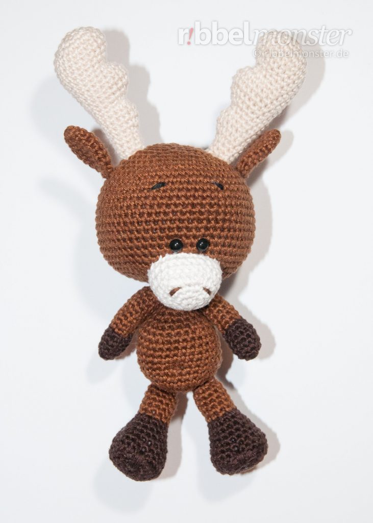 Amigurumi - Crochet Moose - Sören - Crochet Pattern Free - Crochet Pattern