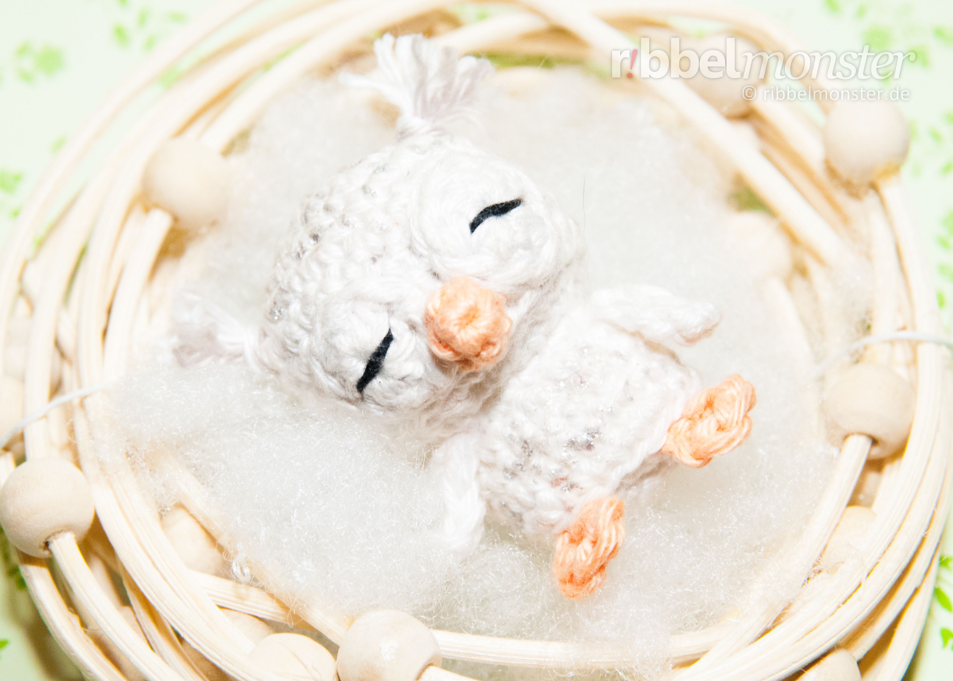 Amigurumi - Minimee Crochet Baby Snow Owl - Dana - crochet pattern - pattern