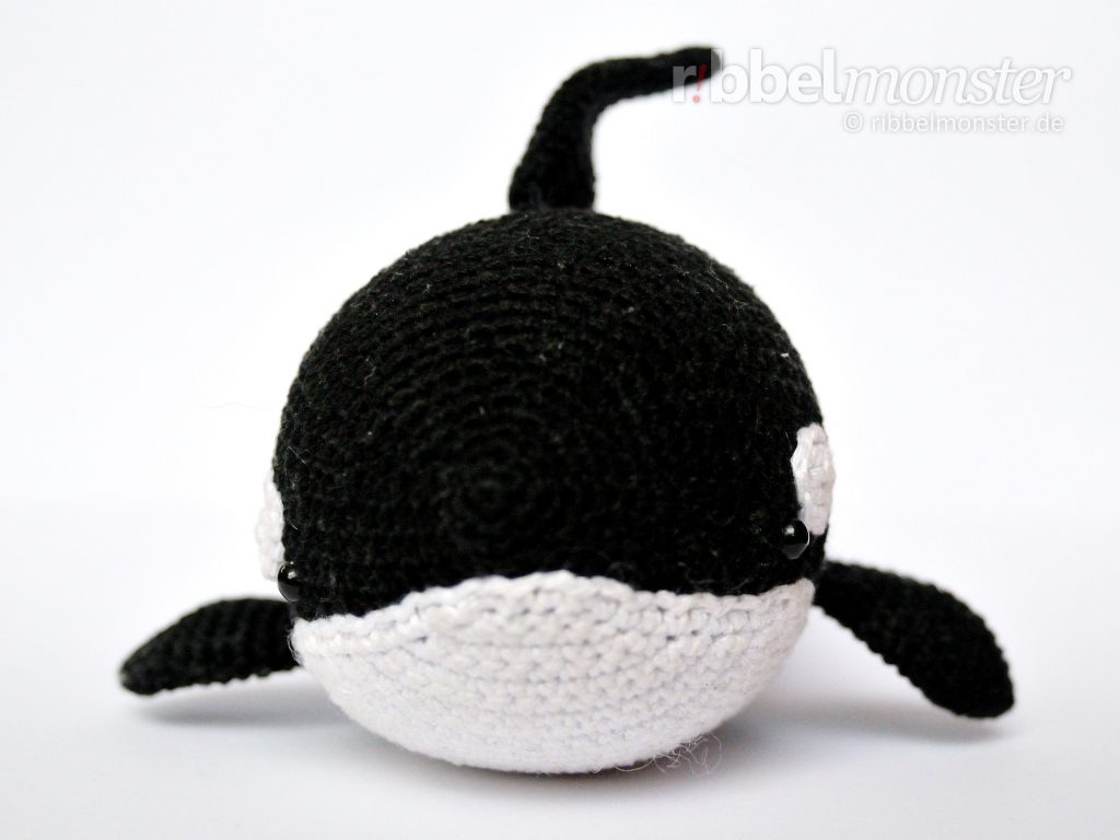 Amigurumi - Orca Wal häkeln - Willy - Anleitung - Häkelanleitung - Schritt für Schritt