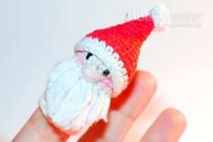 Amigurumi - Weihnachtsmann Fingerpuppe häkeln - Häkelanleitung - Anleitung