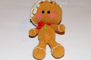 Amigurumi - Lebkuchenmann häkeln - Pepe - kostenlose Anleitung - gratis Häkelanleitung