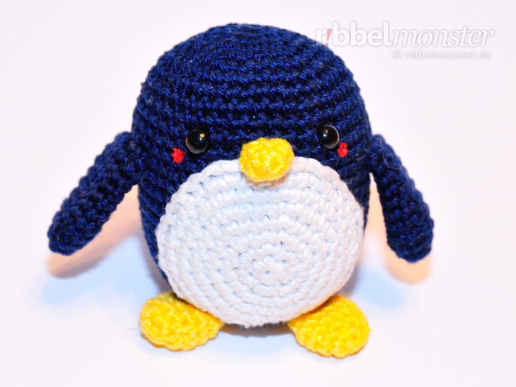 Amigurumi - mittleren Pinguin häkeln - Chubby - Anleitung - Häkelanleitung kostenlos