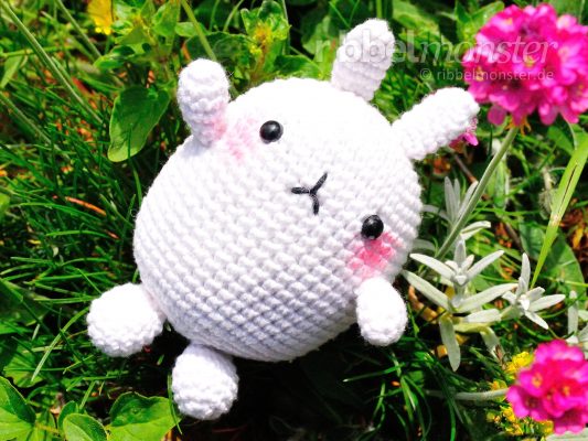 Amigurumi – großes weißes Häschen häkeln “Molang”