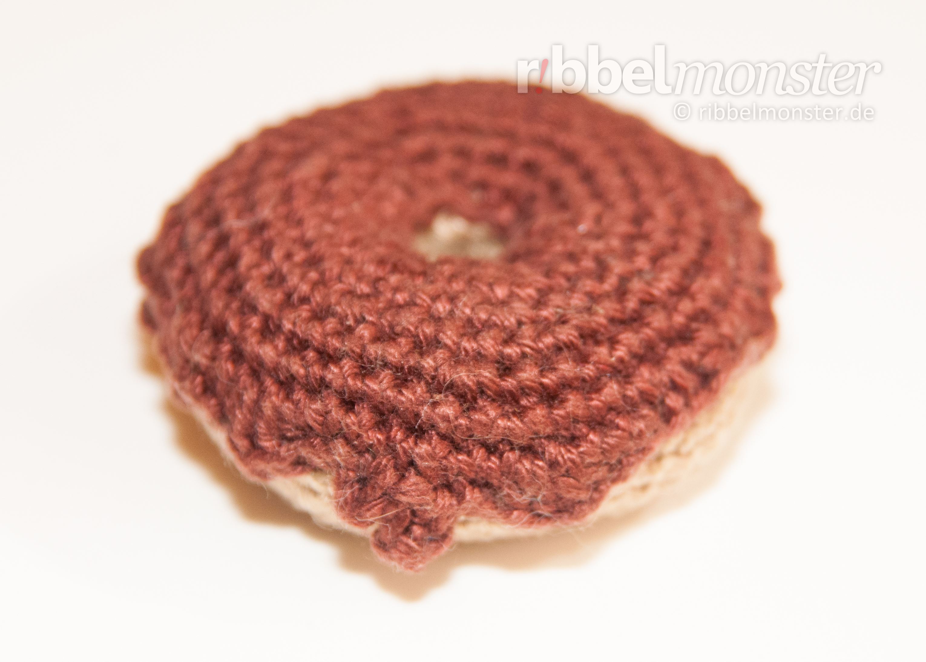 Amigurumi - großen Schoko Donut häkeln - kostenlose Häkelanleitung