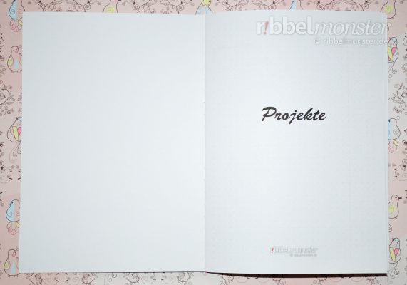 Druckvorlage - DIY Projektbuch basteln - dotted A5 - Deckblatt