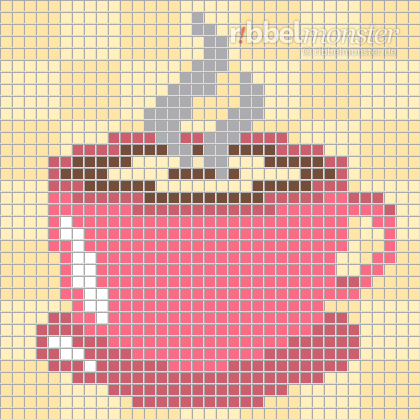 Pixelmuster – Kaffeetasse – 35×35