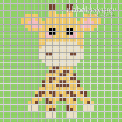 Pixelmuster – Giraffe – 35×35